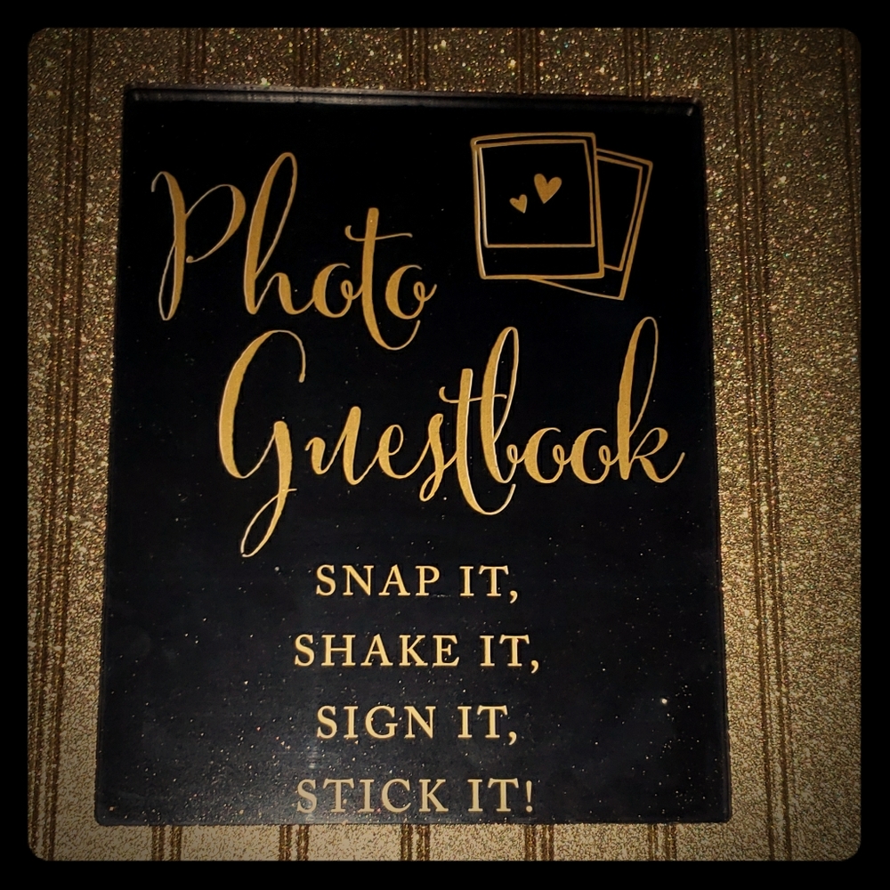 Gold sparkle picyure frame